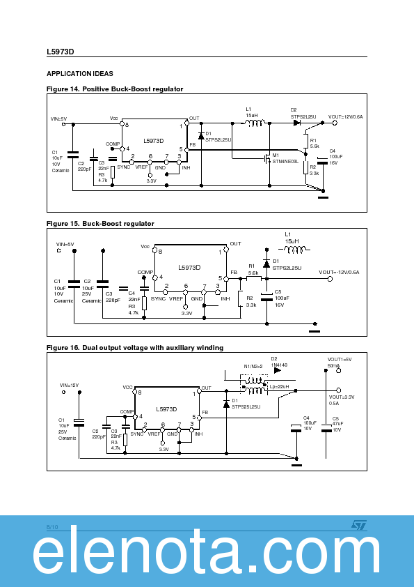 L5973D Datasheet PDF (86 KB) STMicroelectronics | Pobierz z Elenota.pl
