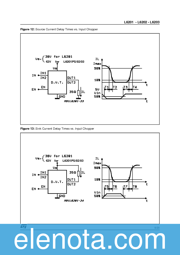 L6201 Datasheet PDF (6.82 MB) STMicroelectronics | Pobierz z Elenota.pl