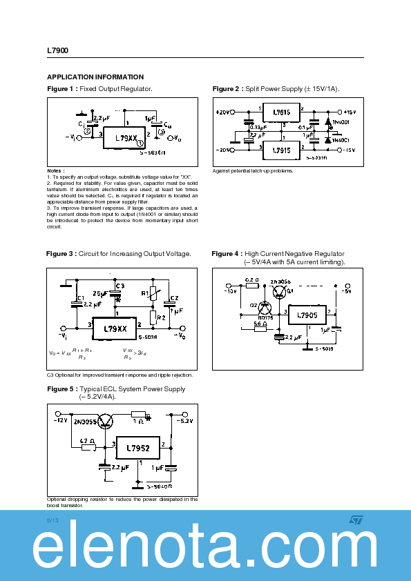 L7915CV Datasheet PDF (113 KB) STMicroelectronics | Pobierz z Elenota.pl