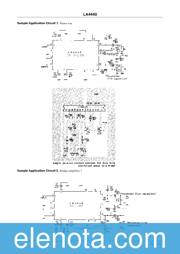 LA4440 Datasheet PDF (468 KB) Sanyo | Pobierz z Elenota.pl