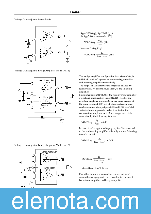 LA4440 Datasheet PDF (468 KB) Sanyo | Pobierz z Elenota.pl