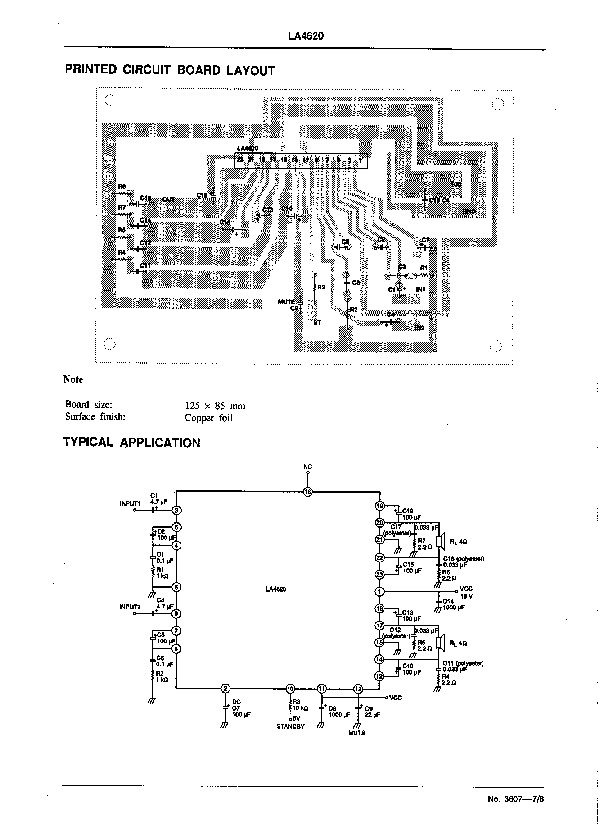 LA4620 Datasheet PDF (244 KB) Sanyo | Pobierz z Elenota.pl