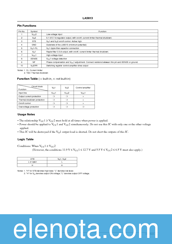 la5613 datasheet La5613 pdf datasheet. All transistors datasheet. Power mosfet.