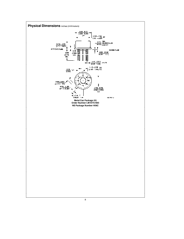 LM107 Datasheet PDF (195 KB) National Semiconductor | Pobierz z Elenota.pl