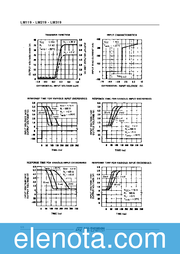 LM119 Datasheet PDF (122 KB) STMicroelectronics | Pobierz z Elenota.pl