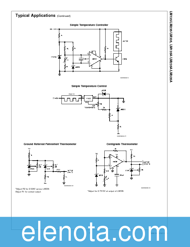LM135/LM235/LM335 Datasheet PDF (291 KB) National Semiconductor ...