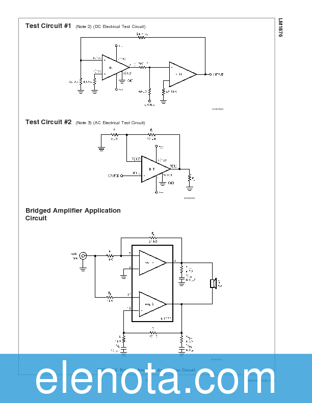 LM1876 Datasheet PDF (702 KB) National Semiconductor | Pobierz z Elenota.pl