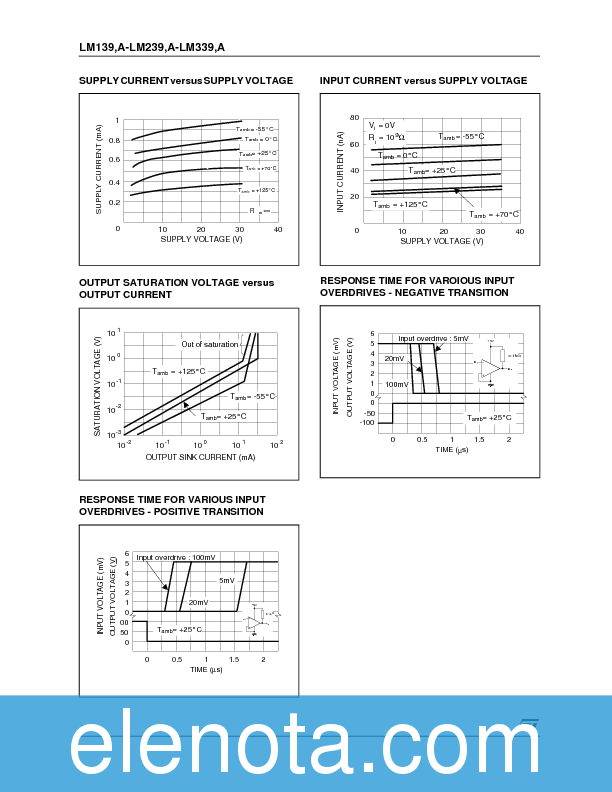 LM239 Datasheet PDF (169 KB) STMicroelectronics | Pobierz z Elenota.pl