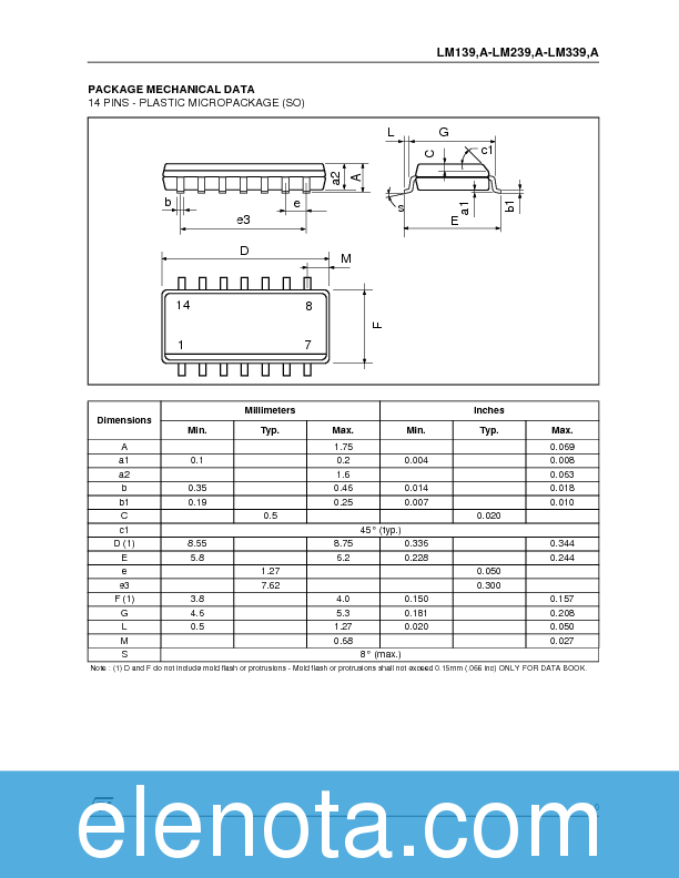 LM239 Datasheet PDF (169 KB) STMicroelectronics | Pobierz z Elenota.pl