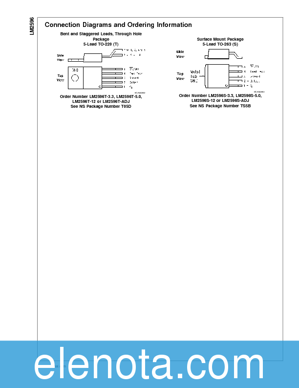 LM2596T-3.3 Datasheet PDF (735 KB) National Semiconductor | Pobierz z ...