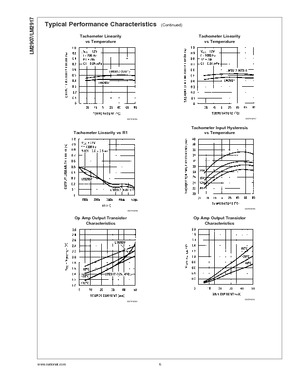 LM2907 Datasheet PDF (712 KB) National Semiconductor | Pobierz z Elenota.pl