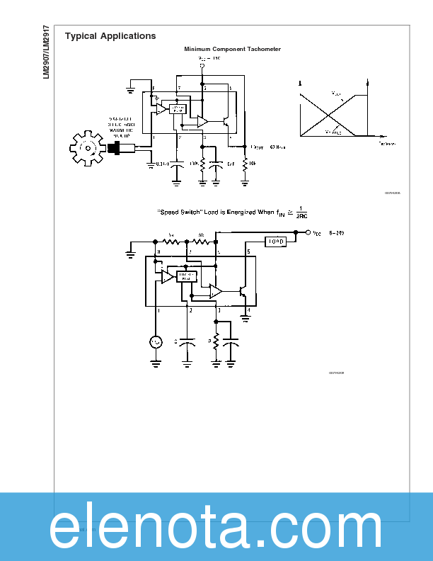 LM2907 Datasheet PDF (712 KB) National Semiconductor | Pobierz z Elenota.pl