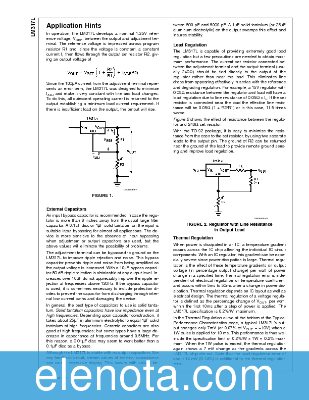 LM317LZ Datasheet PDF (445 KB) National Semiconductor | Pobierz z ...