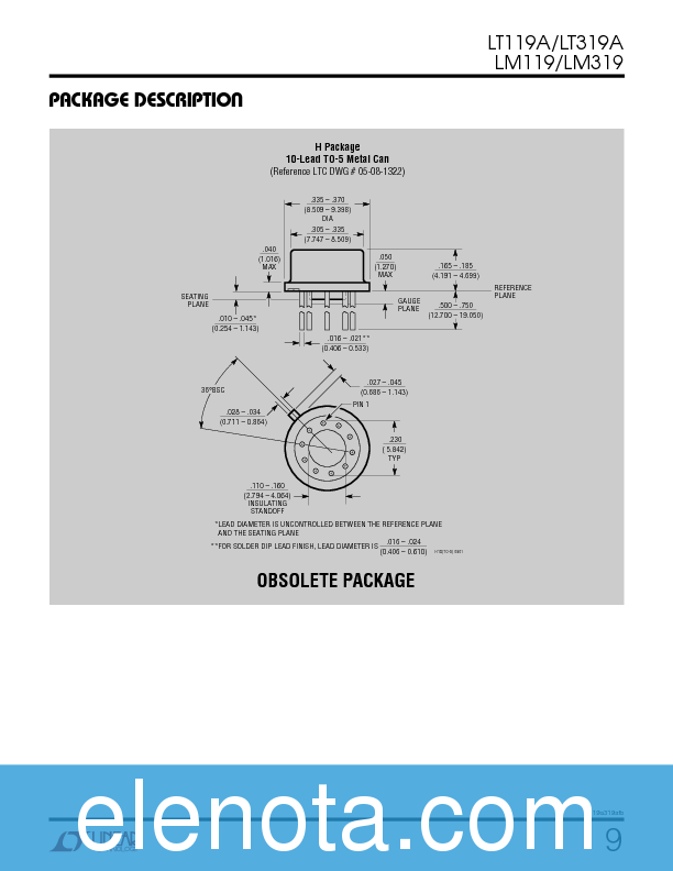 LM319 Datasheet PDF (190 KB) Linear Technology | Pobierz z Elenota.pl