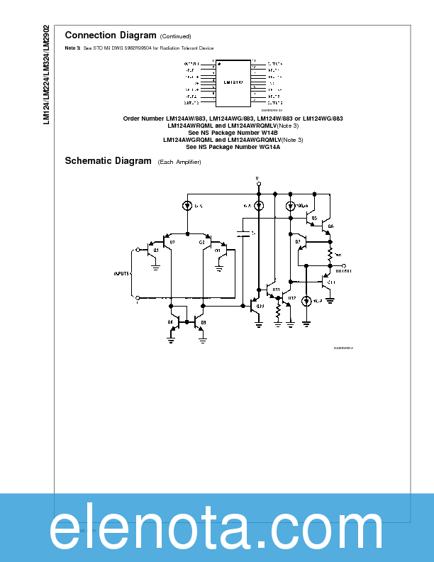 LM324N Datasheet PDF (469 KB) National Semiconductor | Pobierz z Elenota.pl
