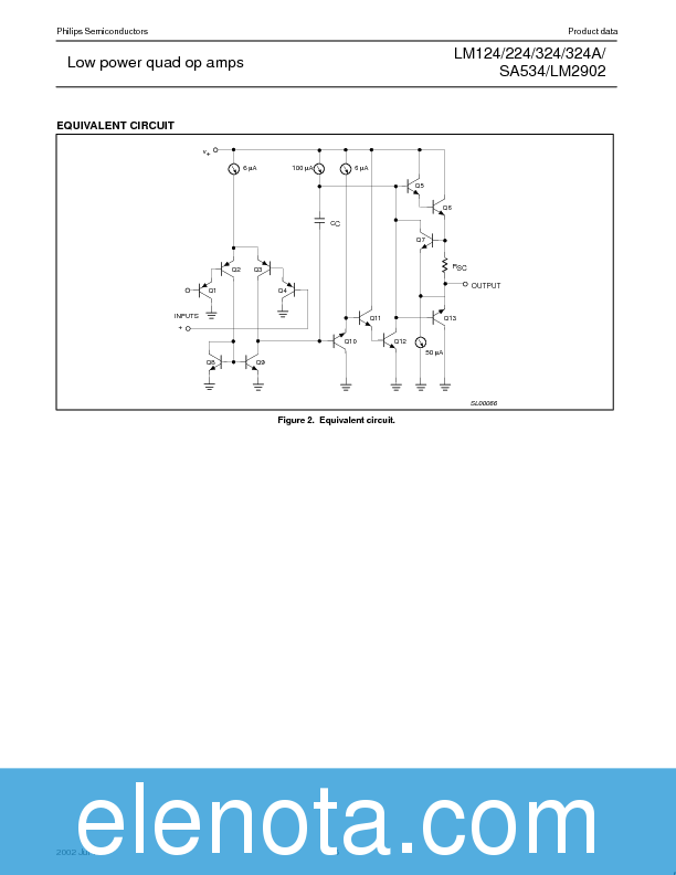 LM324 Datasheet PDF (129 KB) Philips | Pobierz z Elenota.pl