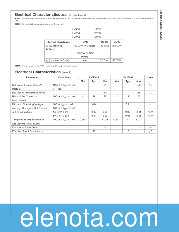 LM334 Datasheet PDF (759 KB) National Semiconductor | Pobierz z Elenota.pl