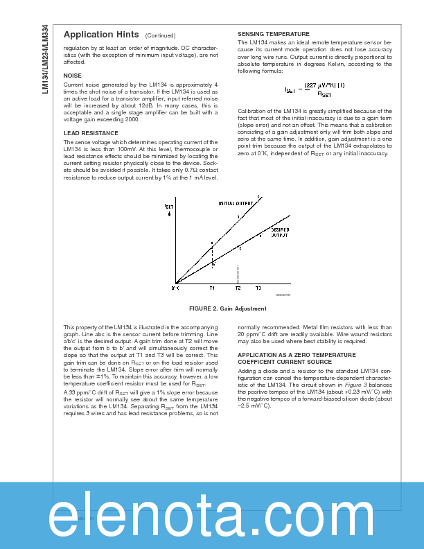 LM334 Datasheet PDF (759 KB) National Semiconductor | Pobierz z Elenota.pl