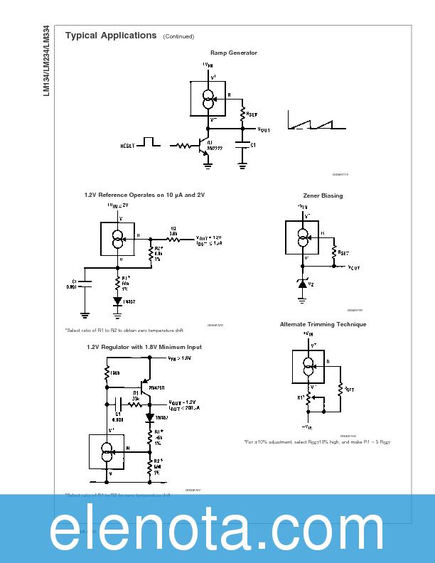 LM334 Datasheet PDF (759 KB) National Semiconductor | Pobierz z Elenota.pl