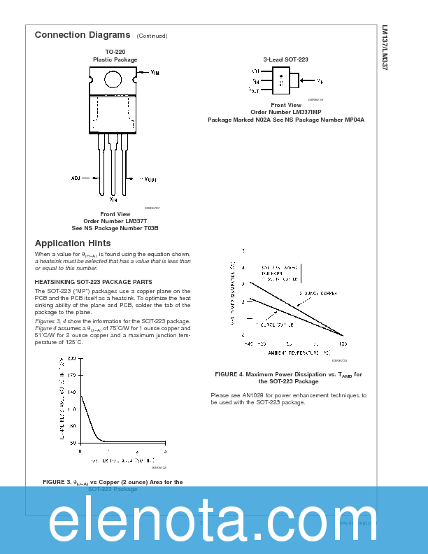LM337T Datasheet PDF (834 KB) National Semiconductor | Pobierz z Elenota.pl
