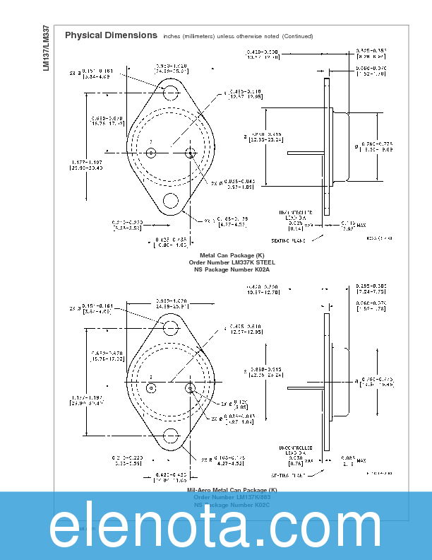 LM337T Datasheet PDF (834 KB) National Semiconductor | Pobierz z Elenota.pl