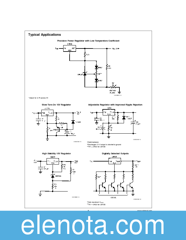 LM338T Datasheet PDF (399 KB) National Semiconductor | Pobierz z Elenota.pl