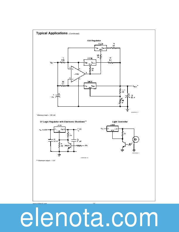LM338T Datasheet PDF (399 KB) National Semiconductor | Pobierz z Elenota.pl