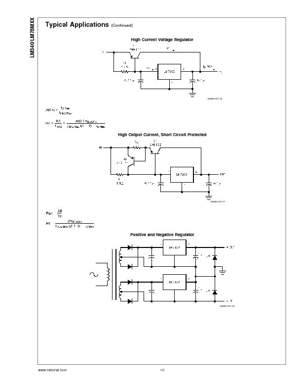 LM340 Datasheet PDF (515 KB) National Semiconductor Pobierz z Elenota.pl