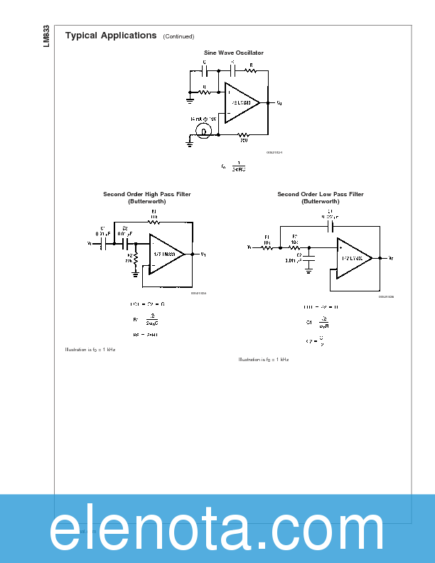 LM833 Datasheet PDF (521 KB) National Semiconductor | Pobierz z Elenota.pl