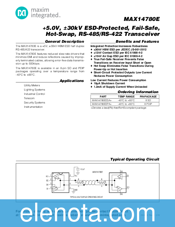 Maxim Integrated Products MAX14780E