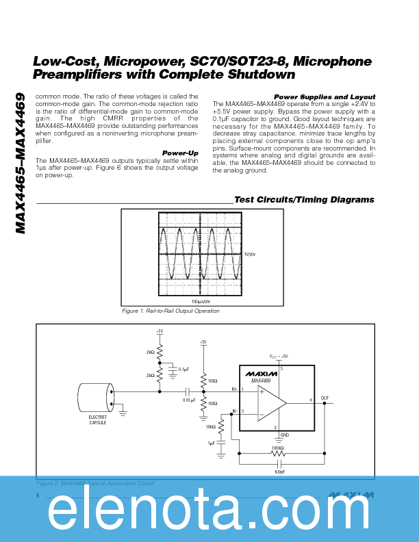 MAX4465/MAX4466 Datasheet PDF (502 KB) Maxim | Pobierz z Elenota.pl
