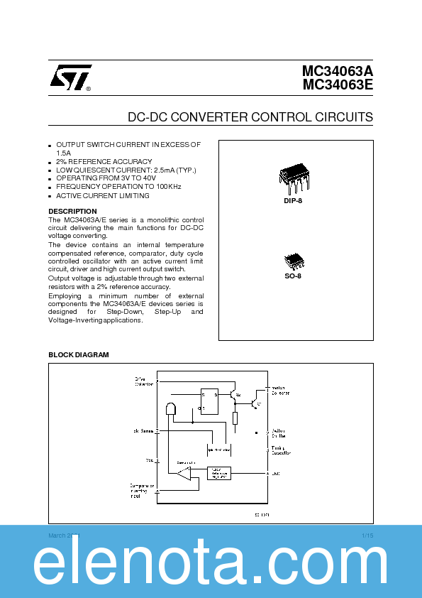 MC34063ABD-TR Datasheet PDF (133 KB) STMicroelectronics | Pobierz z ...