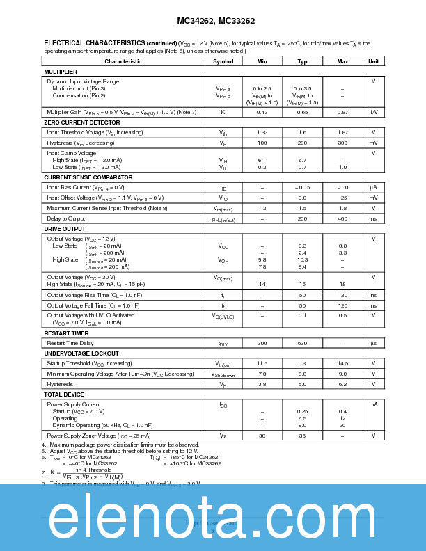 MC34262 Datasheet (HTML) - ON Semiconductor