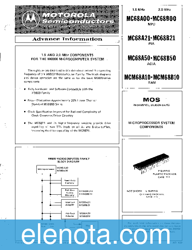 Motorola MC68A00