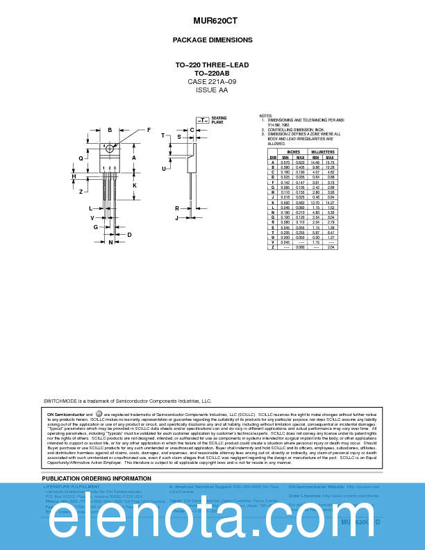 mur620ct datasheet Mur620ct (onsemi) pdf技术资料下载mur620ct 供应信息ic datasheet.