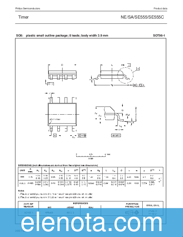 NE555 Datasheet PDF (115 KB) Philips Semiconductors | Pobierz z Elenota.pl