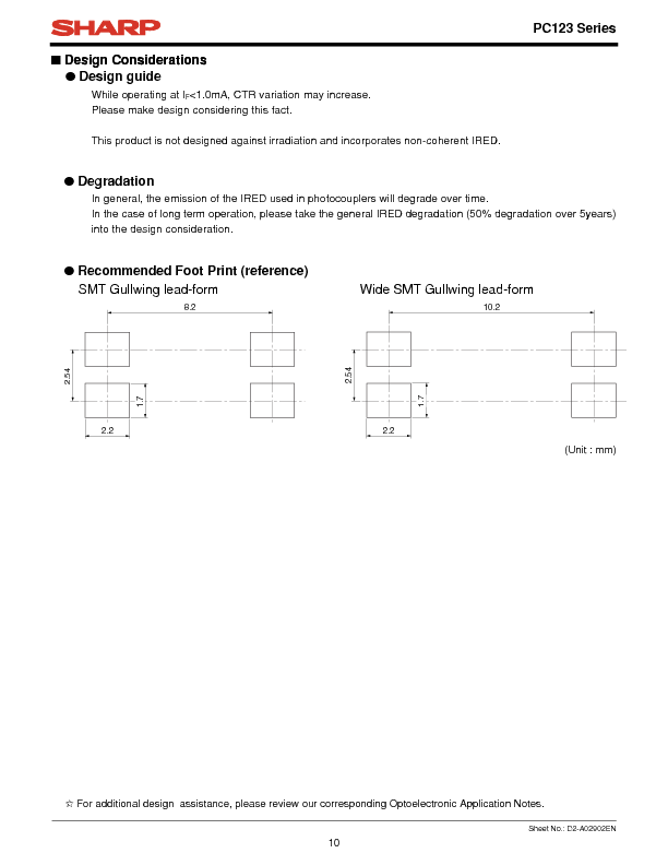 PC123 Datasheet PDF (313 KB) Sharp | Pobierz z Elenota.pl