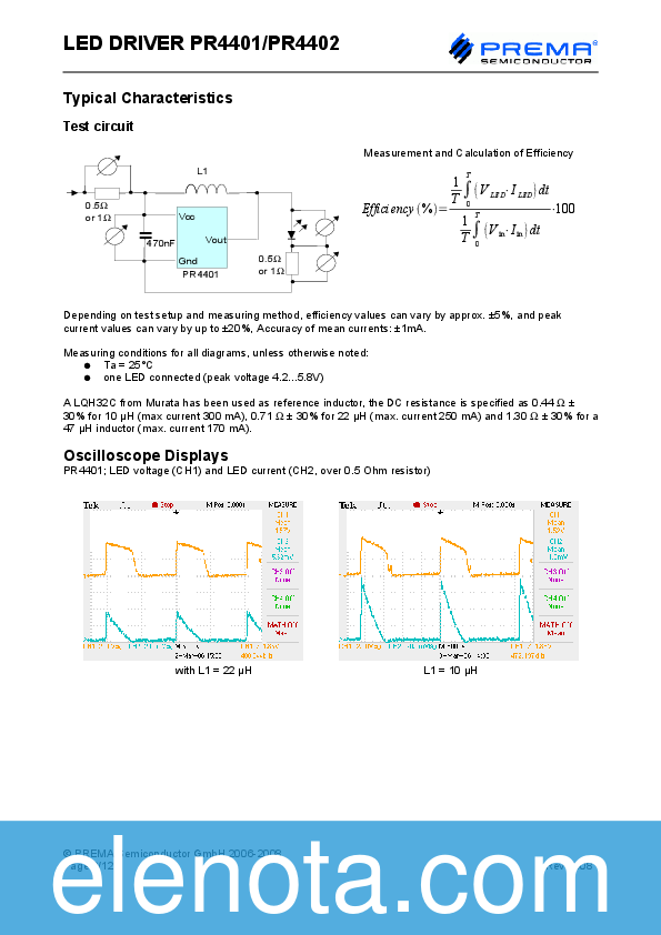 PR4401 Datasheet PDF (276 KB) PREMA Semiconductor | Pobierz z Elenota.pl