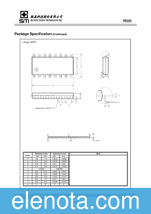 PS223 Datasheet PDF (132 KB) SITI | Pobierz z Elenota.pl