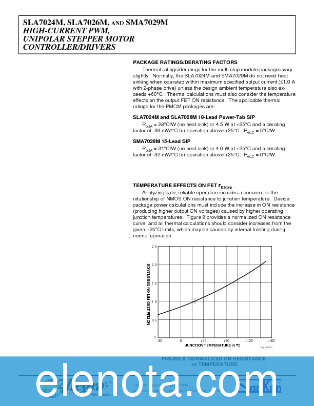 SLA7024M Datasheet PDF (205 KB) Allegro | Pobierz z Elenota.pl