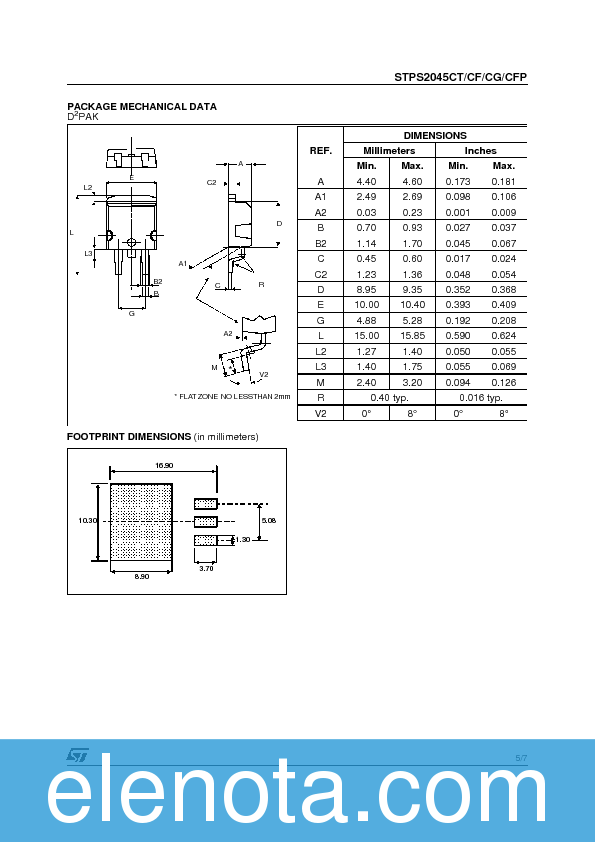 STPS2045CT Datasheet PDF (90 KB) STMicroelectronics | Pobierz z Elenota.pl