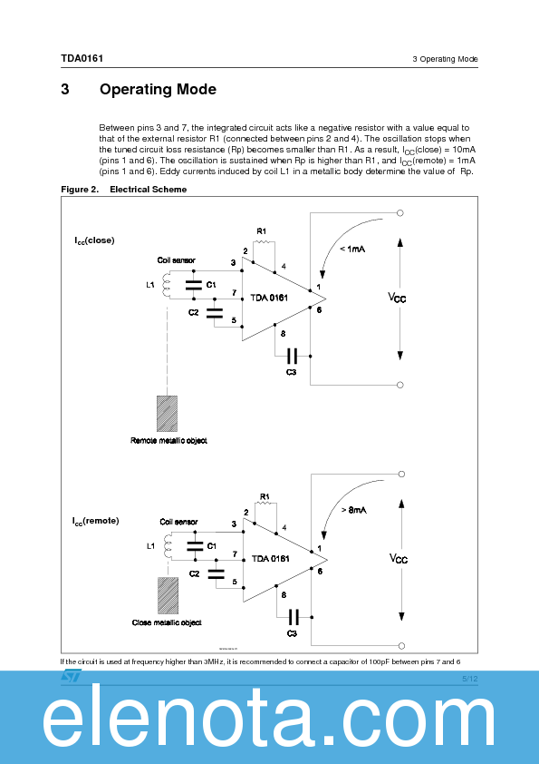 TDA0161 Datasheet PDF (559 KB) STMicroelectronics | Pobierz z Elenota.pl