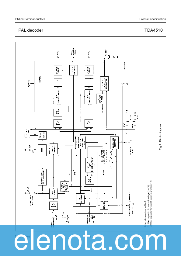 TDA4510 Datasheet PDF (70 KB) Philips | Pobierz z Elenota.pl