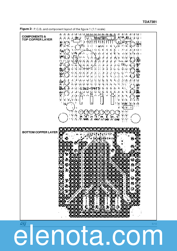 TDA7381 Datasheet PDF (295 KB) STMicroelectronics | Pobierz z Elenota.pl