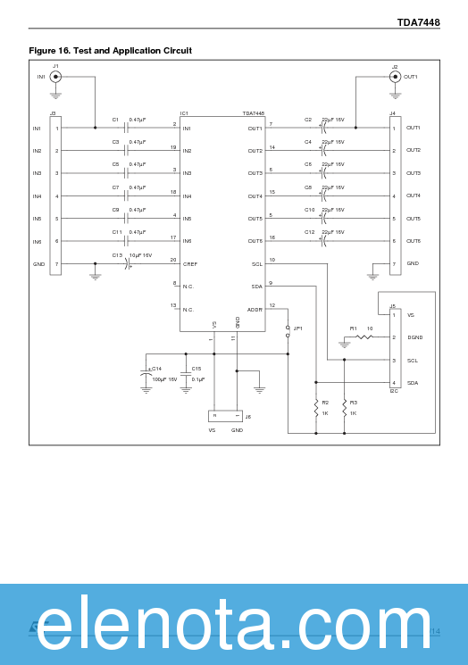 TDA7448 Datasheet PDF (364 KB) STMicroelectronics | Pobierz z Elenota.pl