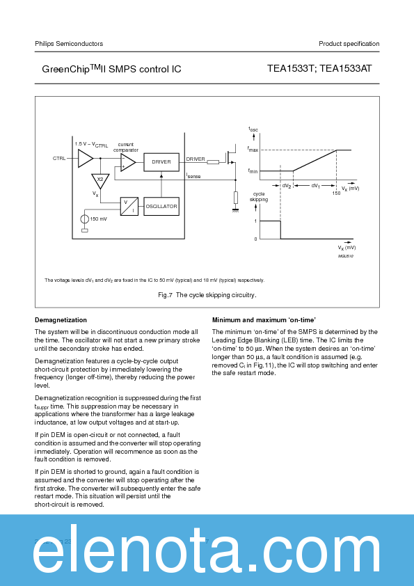 TEA1533AT Datasheet PDF (122 KB) Philips | Pobierz z Elenota.pl