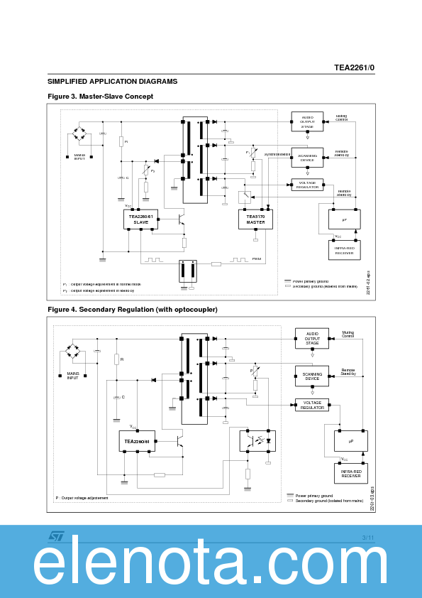 TEA2261 Datasheet PDF (116 KB) STMicroelectronics | Pobierz z Elenota.pl