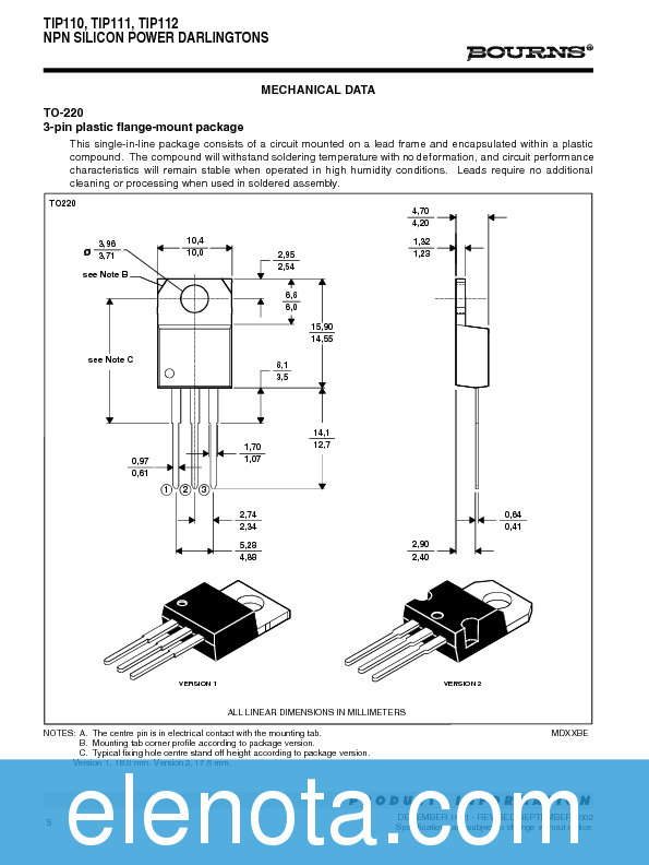 TIP110 Datasheet PDF (108 KB) Bourns Pobierz z Elenota.pl