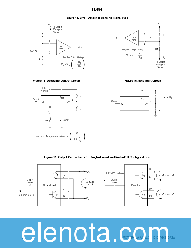 TL494CN Datasheet PDF (201 KB) Motorola | Pobierz z Elenota.pl