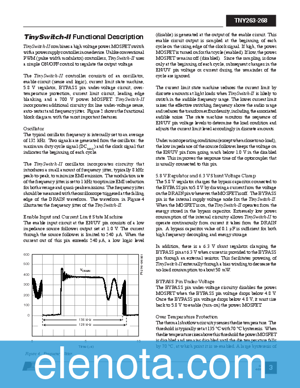 TNY264PN Datasheet PDF (1.18 MB) Power Integrations | Pobierz z Elenota.pl
